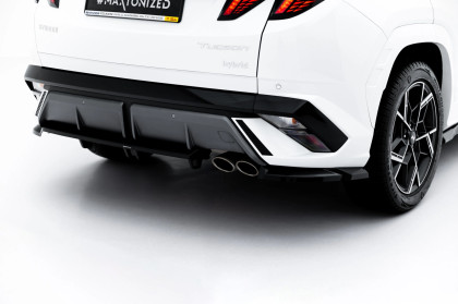 Spoiler zadního nárazníku Hyundai Tucson N-Line Mk4 Facelift černý lesklý plast
