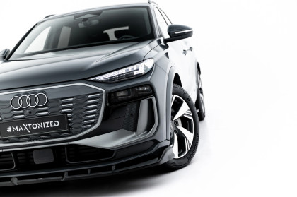 Spojler pod nárazník lipa Audi Q6 e-tron Standard / S-Line / SQ6 e-tron SUV / Sportback Mk1 černý lesklý plast