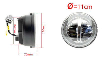 DUOLIGHT DL33 LED Světla Pro Denní Svícení s Mlhovkami Jeep Cherokee KJ, Liberty Sport