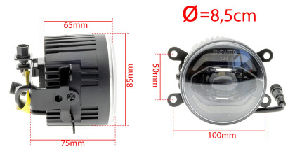 LED denní světla s LED mlhovkou DL38 Peugeot