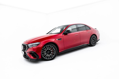 Prahové lišty Mercedes-AMG E53 Sedan / Kombi W214 černý lesklý plast