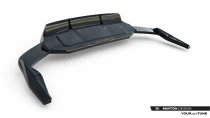 Spoiler zadního nárazníku Audi SQ7 Mk2 Facelift 2 černý lesklý plast