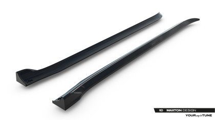 Prahové lišty Tesla Model Y Mk1 Facelift černý lesklý plast