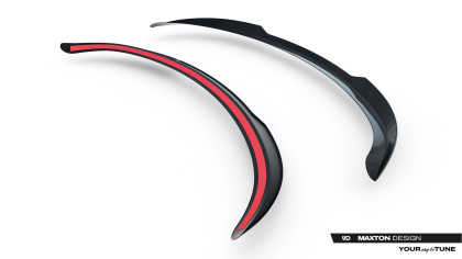 Prodloužení spoileru Tesla Model Y Mk1 Facelift černý lesklý plast