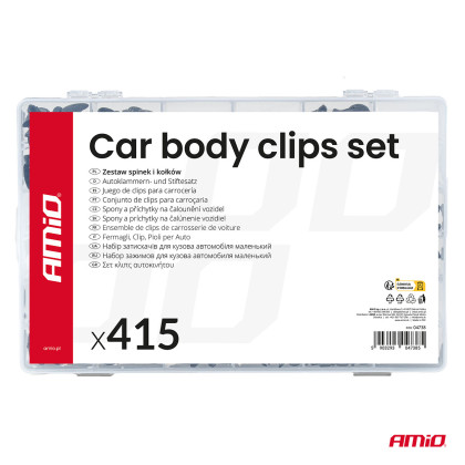 Spony a příchytky na čalounění vozidel 415 ks. AMIO-04738