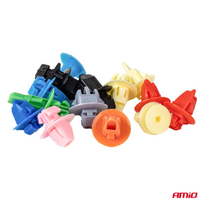 Sada sponek karoserie a nástrojů pro demontáž 420+15 ks AMIO-04744