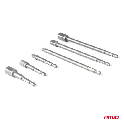 Redukce na nástrčné klíče HEX 1/4" 3/8" 1/2" AMIO-04781
