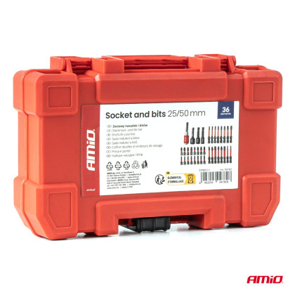 Sada redukcí a bitů 25/50mm AMIO-04782