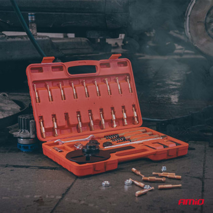 Sada tříramenného stahováku ložisek s háky 44 prvky AMIO-04760