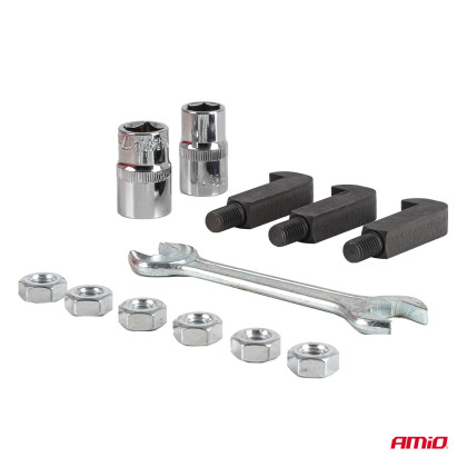 Sada tříramenného stahováku ložisek s háky 44 prvky AMIO-04760