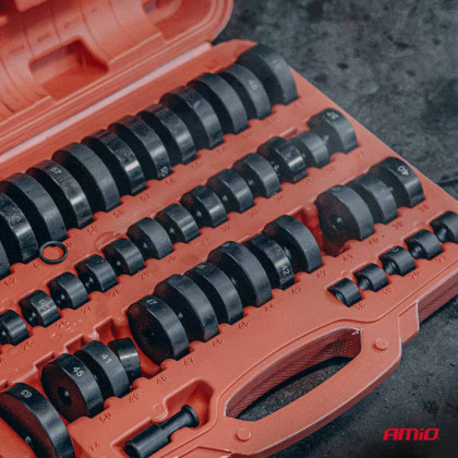 Sada nářadí pro montáž a demontáž pouzder, ložisek a těsnění 52 prvky AMIO-04771