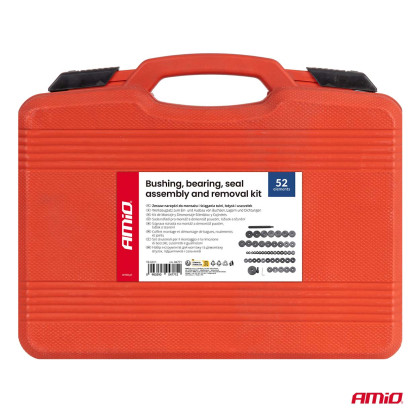 Sada nářadí pro montáž a demontáž pouzder, ložisek a těsnění 52 prvky AMIO-04771