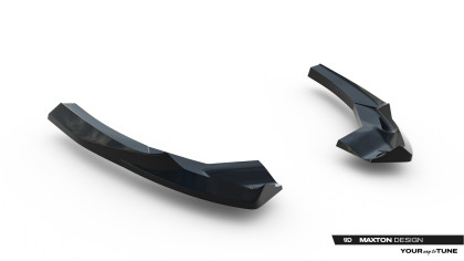 Splittery zadní boční V.1 Audi RS3 Sportback 8Y Facelift černý lesklý plast