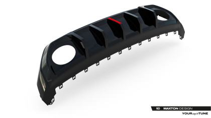 Zadní difuzor Audi RS3 8Y Sportback 8Y Facelift (verze s originálním světlem) černý lesklý plast