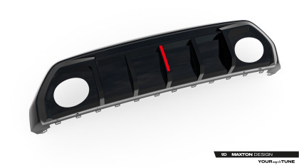 Zadní difuzor Audi RS3 8Y Sportback 8Y Facelift (verze s originálním světlem) černý lesklý plast