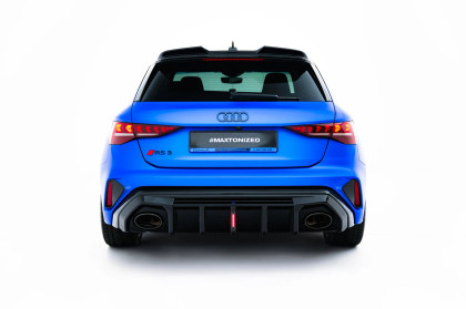 Zadní difuzor Audi RS3 8Y Sportback 8Y Facelift (verze s ledkovým světlem) černý lesklý plast