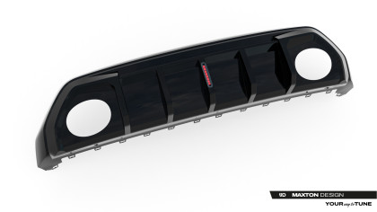 Zadní difuzor Audi RS3 8Y Sportback 8Y Facelift (verze s ledkovým světlem) černý lesklý plast