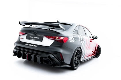 Splittery zadní boční V.1 Audi RS3 Sedan 8Y Facelift černý lesklý plast