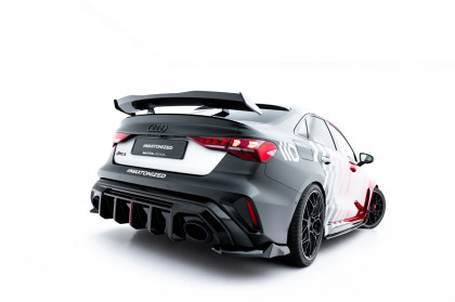 Splittery zadní boční V.3 Audi RS3 Sedan 8Y Facelift černý lesklý plast