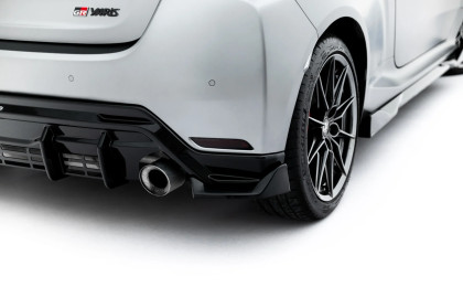 Splittery zadní boční V.4 Toyota GR Yaris Mk4 Facelift černý lesklý plast
