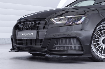 Spoiler pod přední nárazník CSR CUP pro Audi A3 S-Line / S3 8V 2016-2020 - carbon look matný