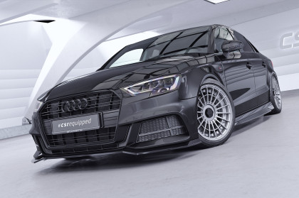 Spoiler pod přední nárazník CSR CUP pro Audi A3 S-Line / S3 8V 2016-2020 - carbon look matný