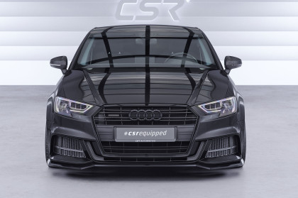 Spoiler pod přední nárazník CSR CUP pro Audi A3 S-Line / S3 8V 2016-2020 - černý matný