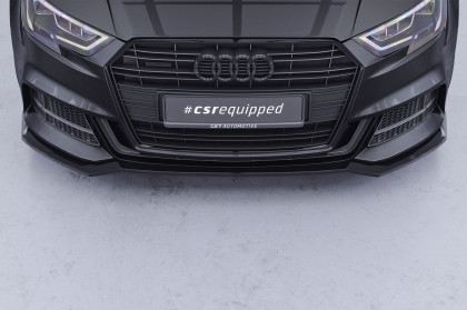 Spoiler pod přední nárazník CSR CUP pro Audi A3 S-Line / S3 8V 2016-2020 - černý lesklý
