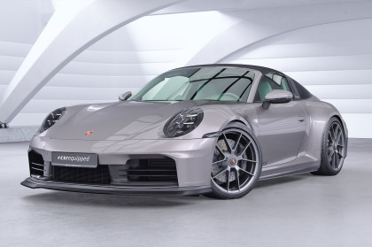 Spoiler pod přední nárazník CSR CUP pro Porsche 911/992 černá struktura