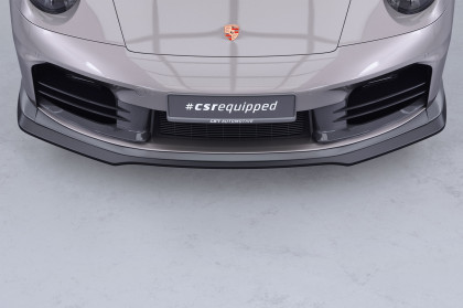Spoiler pod přední nárazník CSR CUP pro Porsche 911/992 černy lesklý