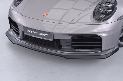 Spoiler pod přední nárazník CSR CUP pro Porsche 911/992 carbon look lesklý