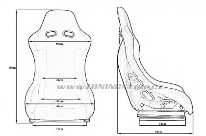 Sportovní sedačka GTR Plus BLUE