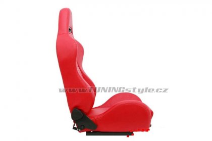 Sportovní sedačka kožená DRAGO Red