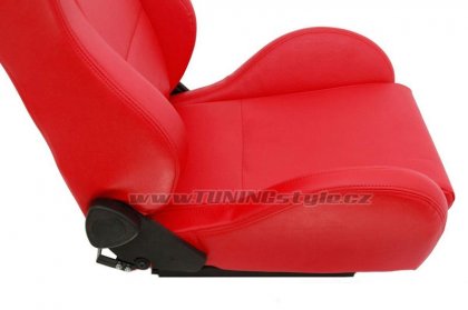 Sportovní sedačka kožená DRAGO Red