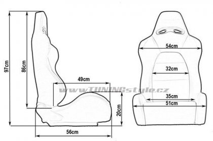 Sportovní sedačka kožená DRAGO Red
