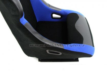 Sportovní sedačka kožená MONZA RACE PLUS - BLUE