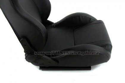 Sportovní sedačka kožená MONZA+ BLACK