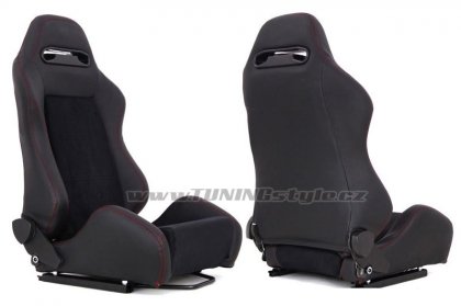 Sportovní sedačka kožená R-LOOK Black