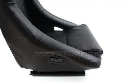 Sportovní sedačka kožená SIGMA BLACK