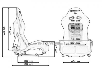 Sportovní sedačka LOW MAX K608 RED