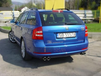 Sportovní výfuk ULTER SPORT Škoda Octavia II 04-13 single 95x65mm