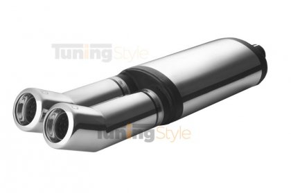Sportovní výfuk ULTER SPORT Univerzální , dva vstupy double 80mm typ5