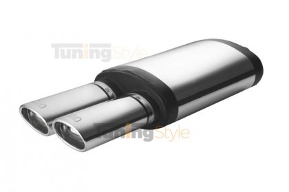 Sportovní výfuk ULTER SPORT Univerzální , dva vstupy double 95x65mm typ 1