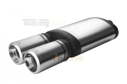 Sportovní výfuk ULTER SPORT Univerzální , dva vstupy tlumič 450mm double 100mm typ1