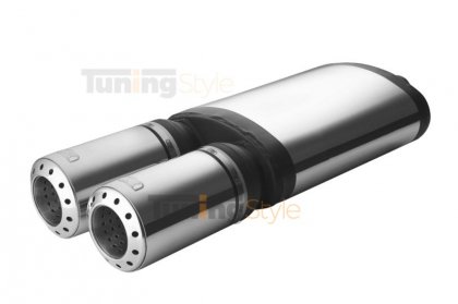 Sportovní výfuk ULTER SPORT Univerzální , dva vstupy tlumič 450mm double 100mm typ4
