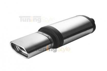 Sportovní výfuk ULTER SPORT Univerzální , vstup uprostřed ,koncovka single 145x75mm typ1