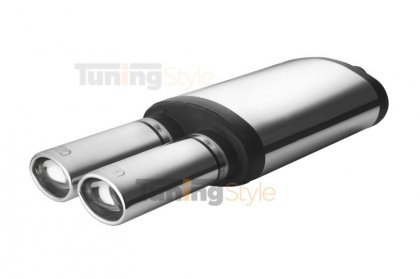 Sportovní výfuk ULTER SPORT Univerzální , vstup vlevo , koncovka double 95x65mm typ 1