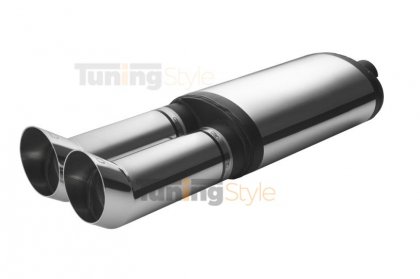 Sportovní výfuk ULTER SPORT Univerzální ,tlumič 450mm double 80mm DTM 1
