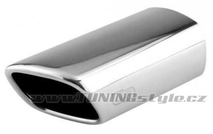Sportovní výfuk ULTER SPORT Univerzální ,vstup uprostřed ,koncovka single 105x80mm  typ1 P