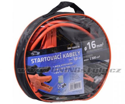 Startovací kabely 16 délka 3m TÜV/GS DIN72553